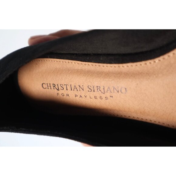Christian Siriano by women's Black Suede Bow Loafers Flats Size 6.5 - Picture 7 of 8